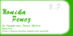 monika pencz business card